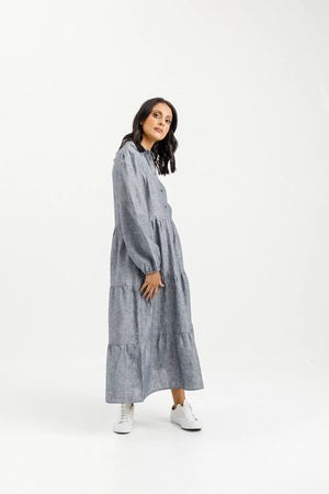 Khloe Dress L/S - Grey