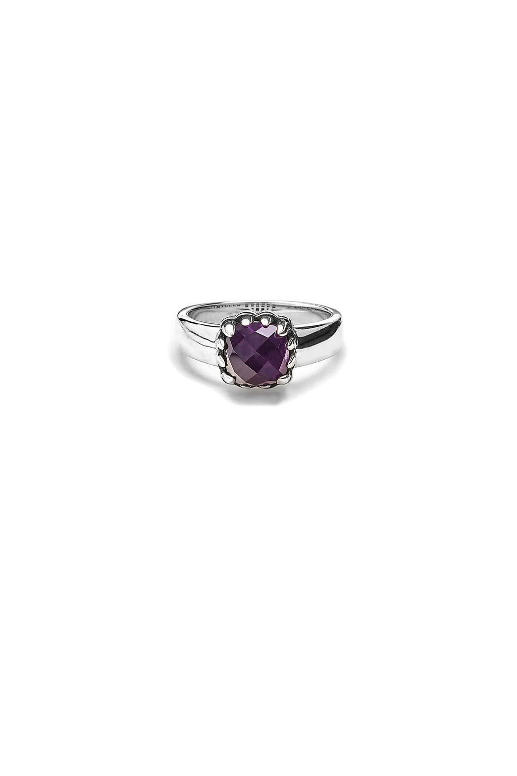 Baby Claw Ring - Dark Amethyst