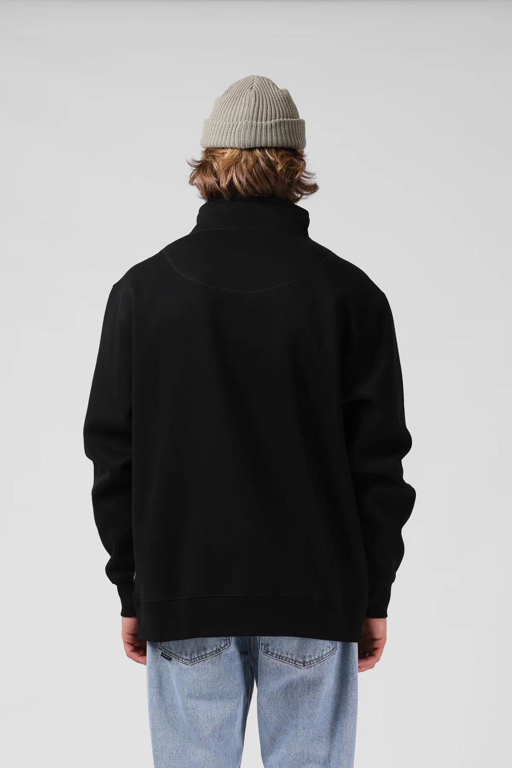 1/4 Zip Sweater- Black