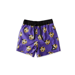 Future Is Bright Board Shorts - Purple/Black