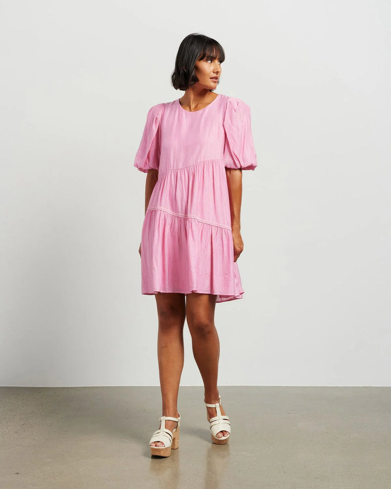 Beck Dress-Barbie Pink