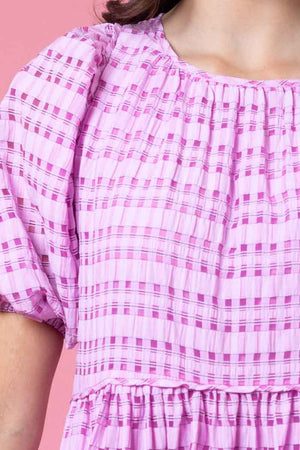 Brittany Dress - Pink Check