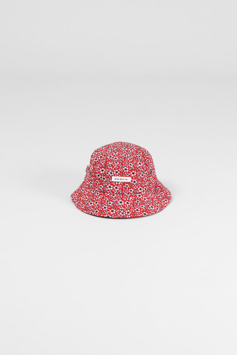 Bucket Hat - Red Floral
