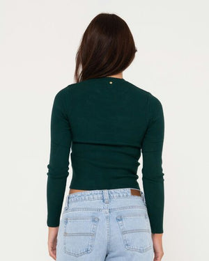 Amelia Skimmer Long Sleeve Knit Top