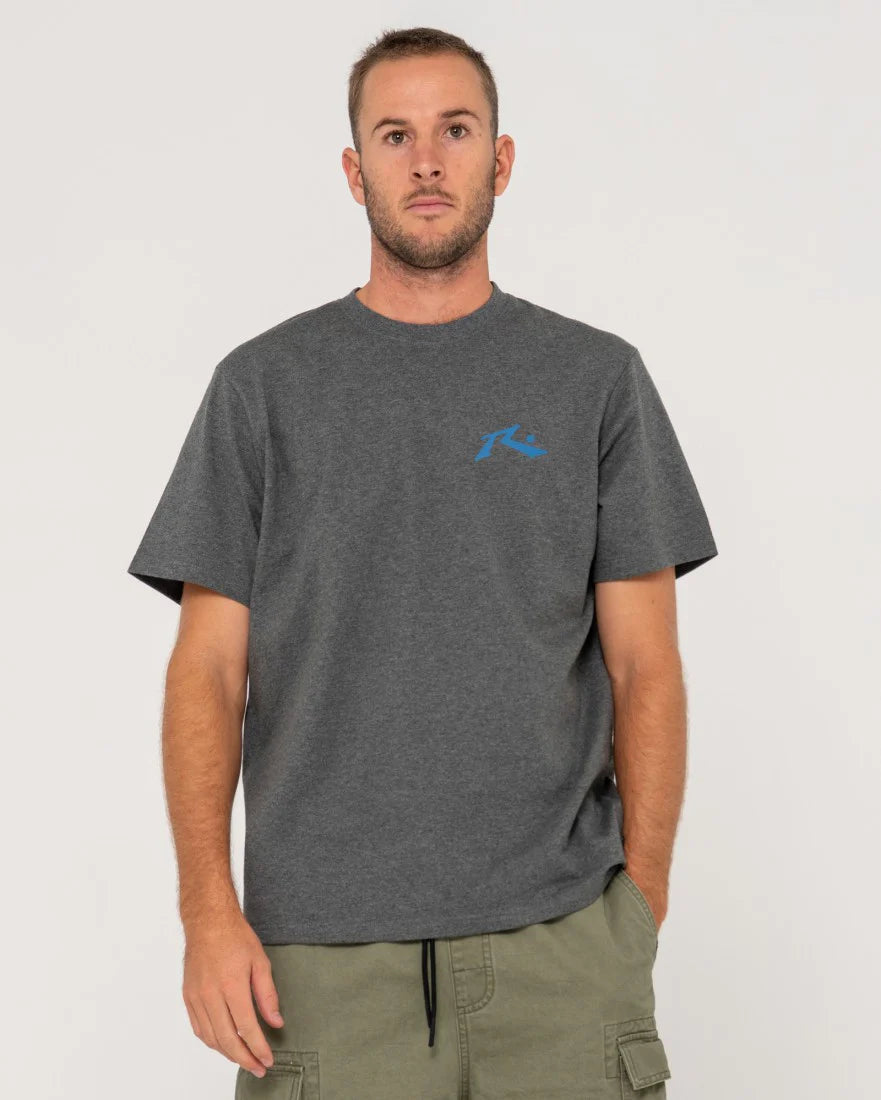 Competition SS Tee-Coal Marle/Vallarta
