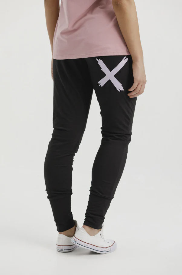 Apartment Pants - Black/ Lilac X