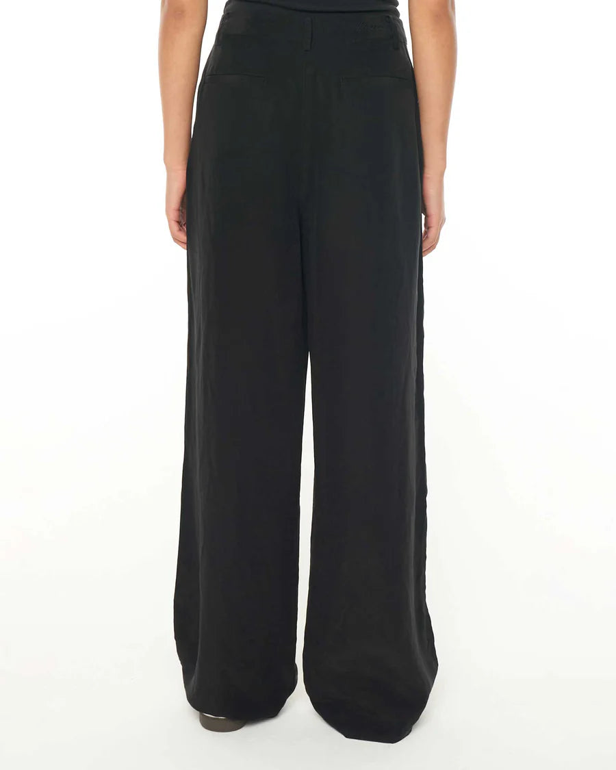 Alix Frankie Pleat Pant - Black