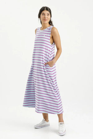 Bella Dress Orchid Stripe