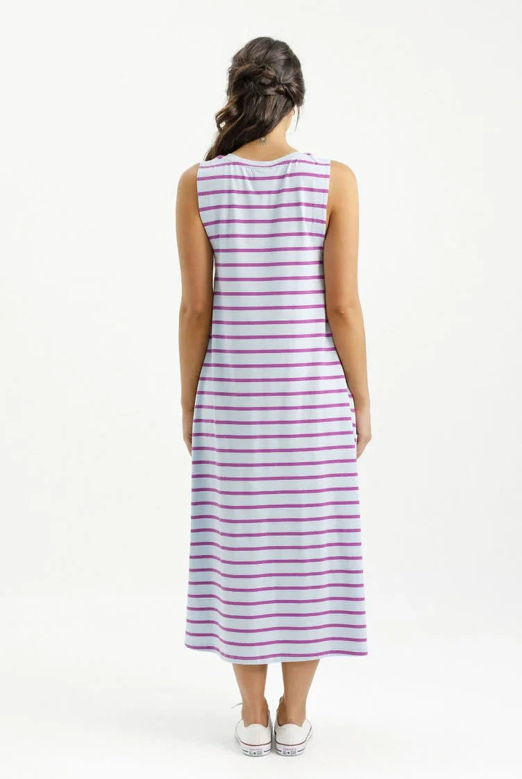 Bella Dress Orchid Stripe