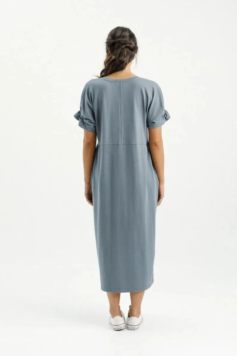 Nevaeh Midi Dress- Storm