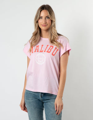 Cuff Sleeve T-Shirt - Candy Malibu