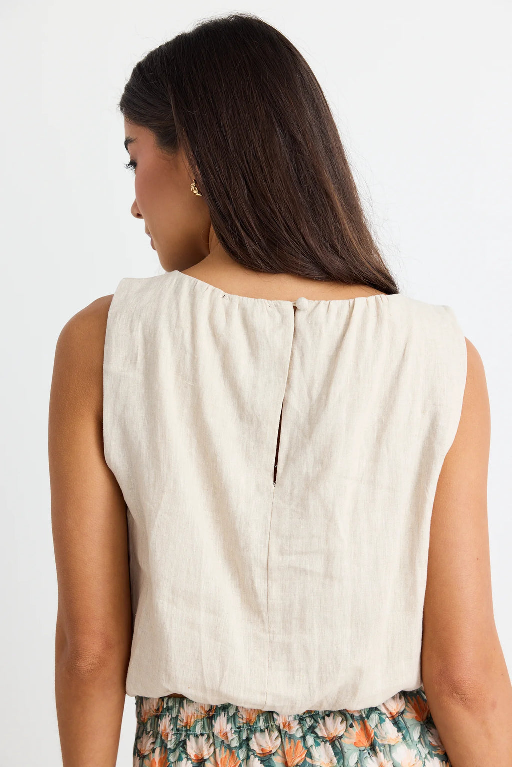 Reflection Natural Linen Shell Top