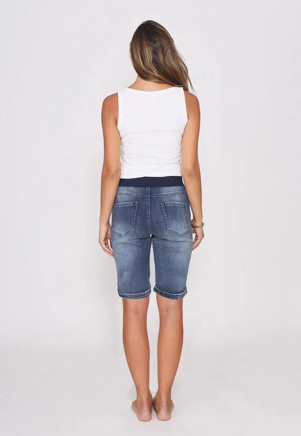 Riley Short - Dark Blue Wash