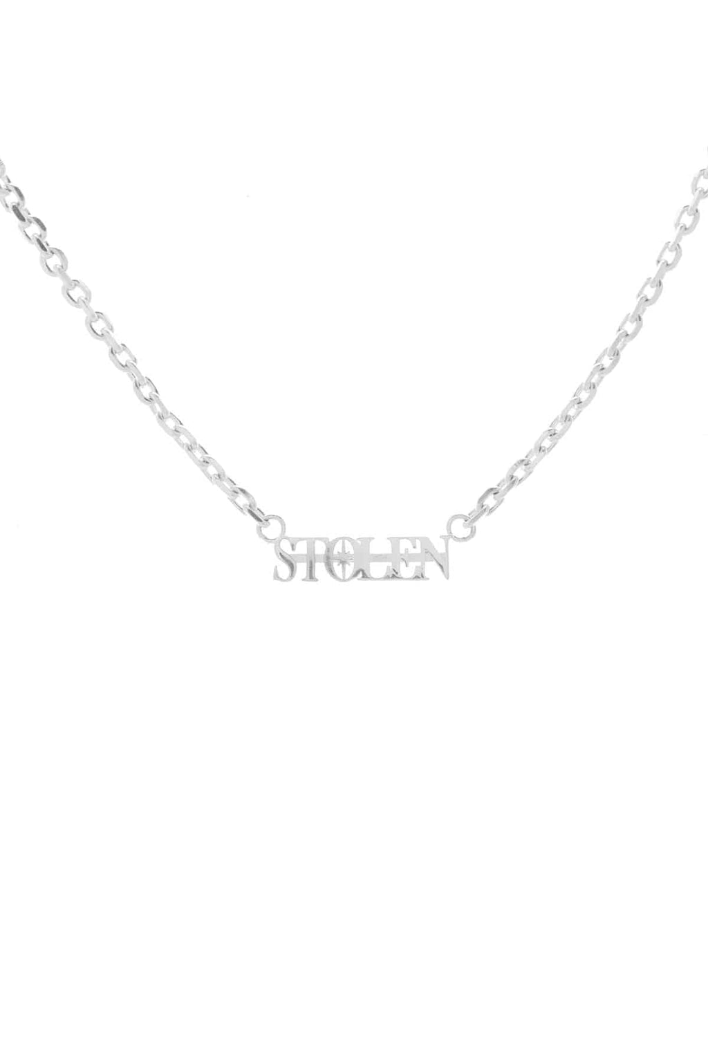 Stolen Serif Necklace - Silver