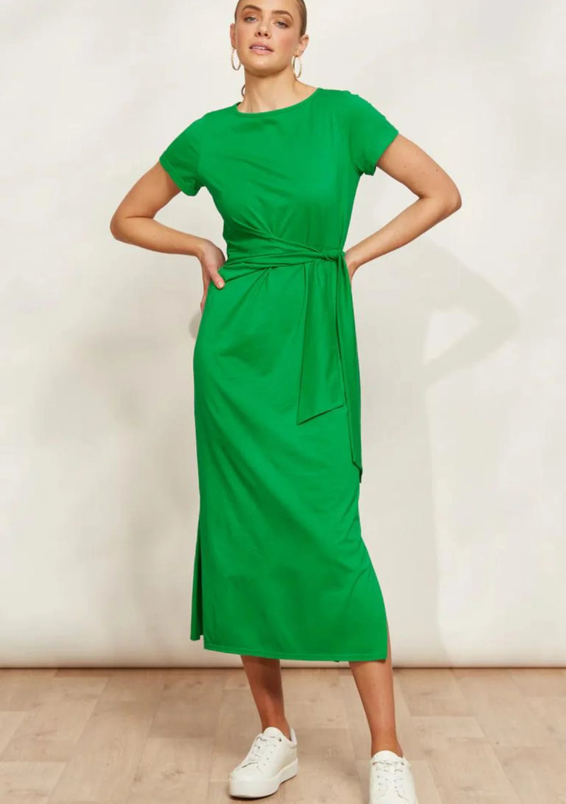 Verano Tie Dress Emerald