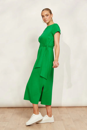 Verano Tie Dress Emerald