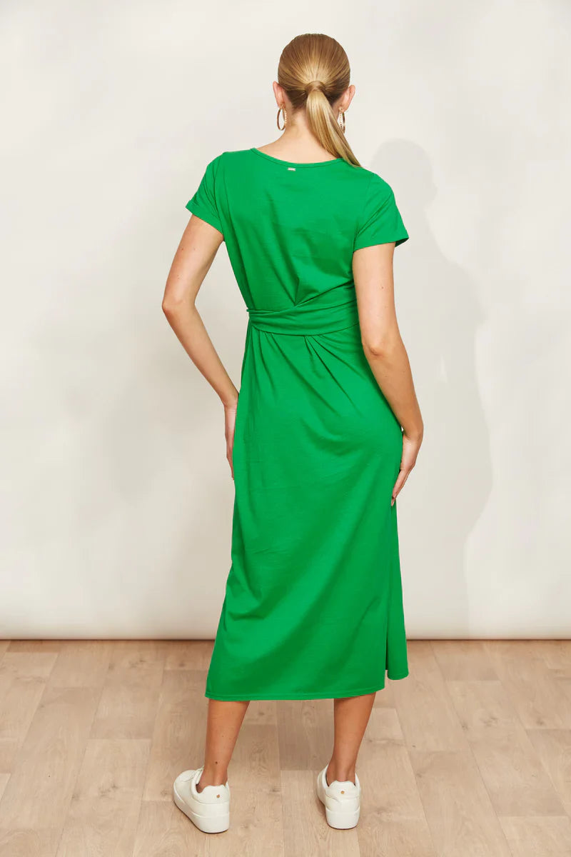 Verano Tie Dress Emerald