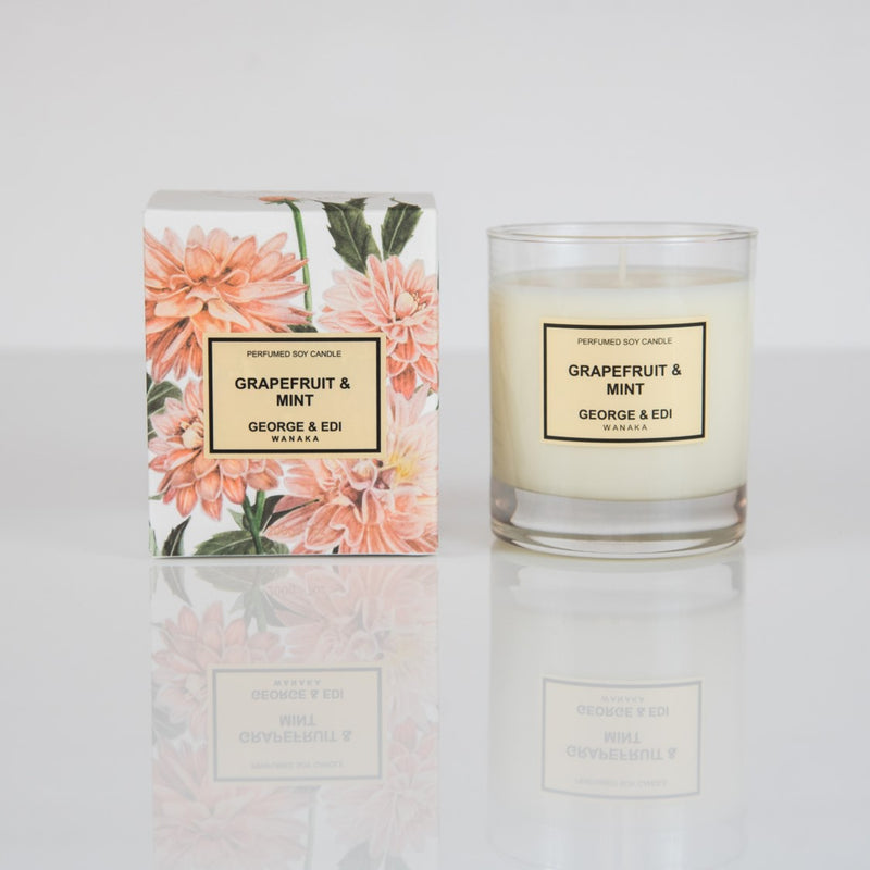 Perfumed Soy Candle - Grapefruit & Mint